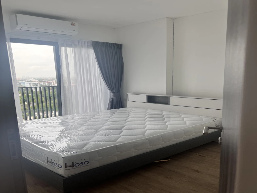 For rent!! Condo The Rich Rama 9-Srinakarin, 15th floor, Building B, beautiful room, fully furnished, ready to move in, book now!!
