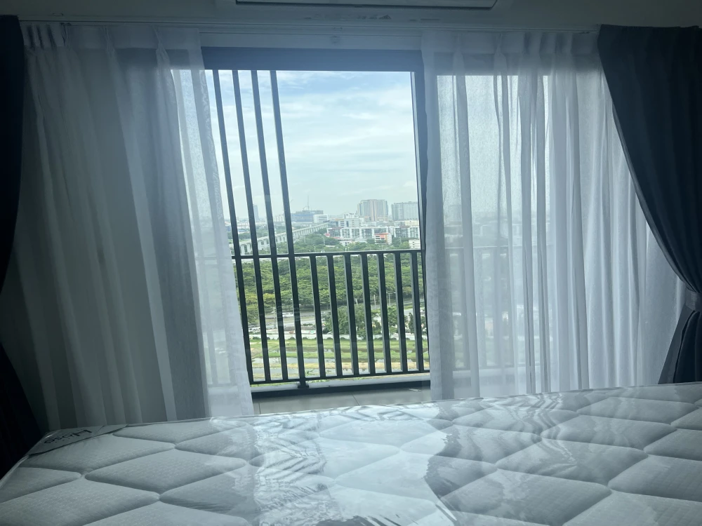 For rent!! Condo The Rich Rama 9-Srinakarin, 15th floor, Building B, beautiful room, fully furnished, ready to move in, book now!!