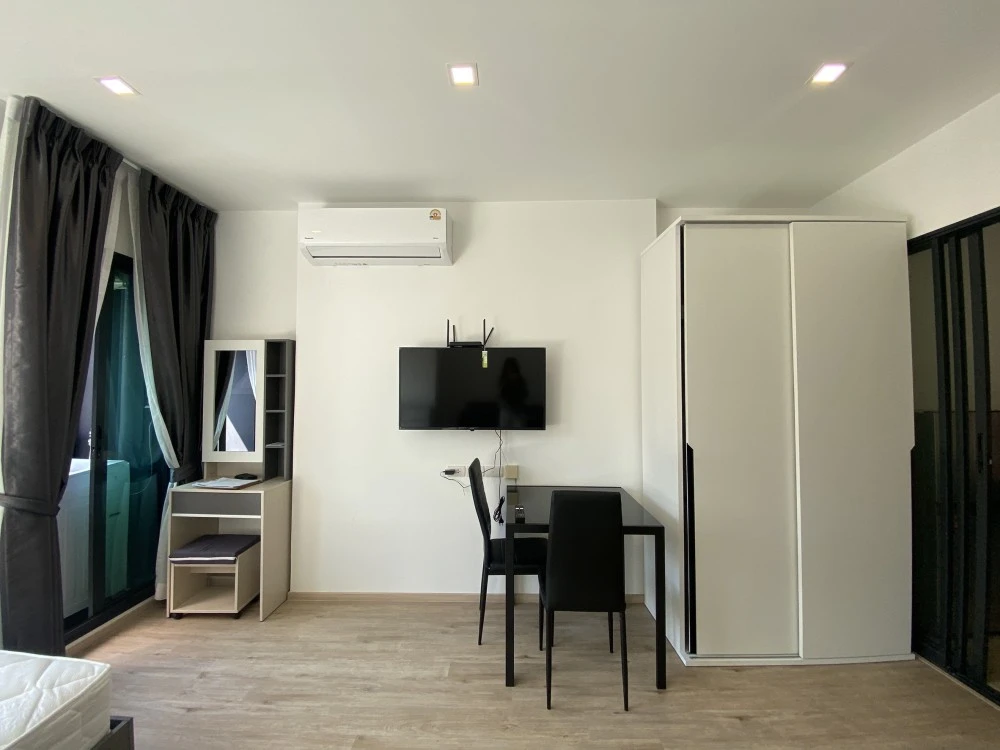 For rent!! Condo The Rich Rama 9-Srinakarin, 16th floor, beautiful room, good location, ready to move in, hurry up and book now!!