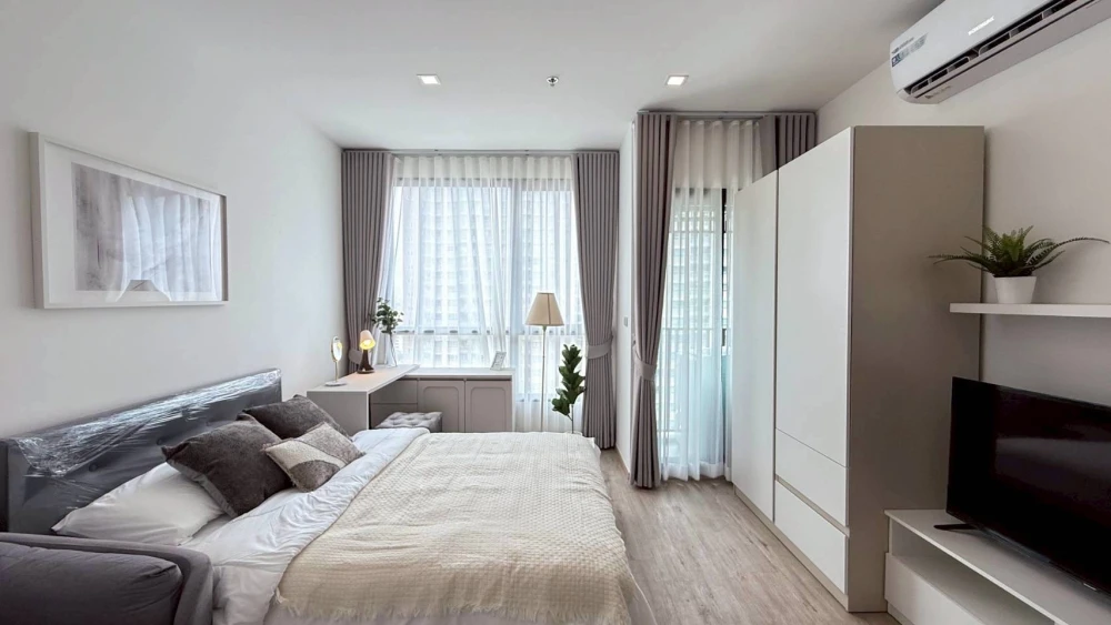 Condo for rent, The Rich Rama 9-Srinakarin. Great atmosphere, comfortable living. Book now!!