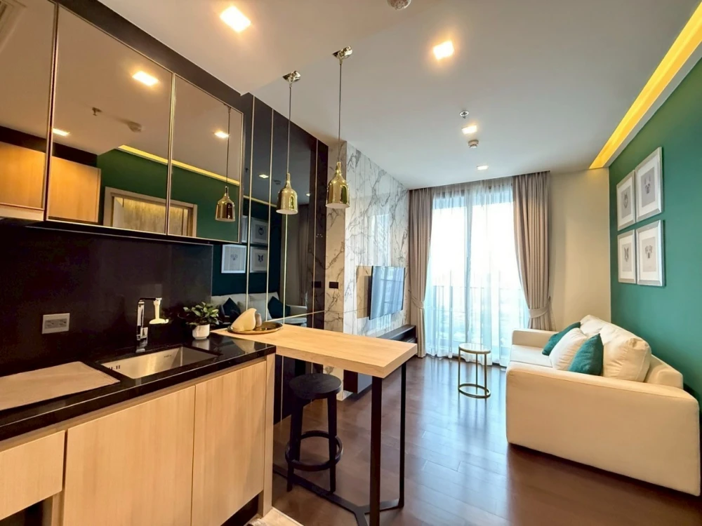 For rent!! Condo at The Line Ratchathewi, 24th floor, fully furnished, ready to move in! Reserve now!!