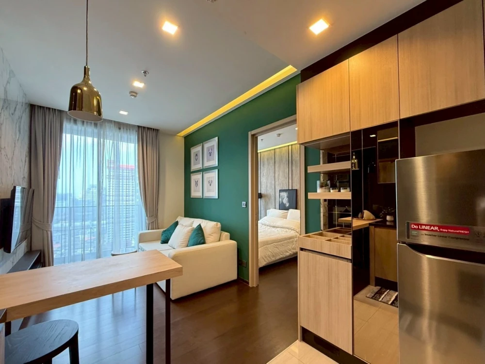 For rent!! Condo at The Line Ratchathewi, 24th floor, fully furnished, ready to move in! Reserve now!!