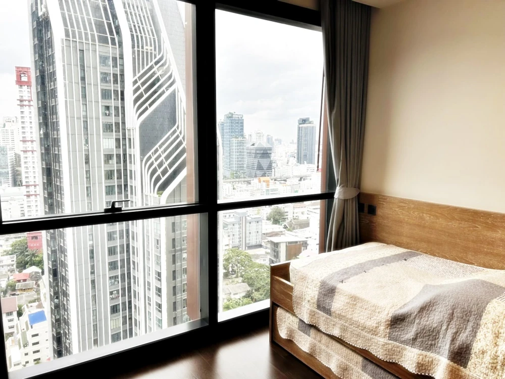 Condo for rent! The Line Ratchathewi, 26th floor, beautiful room with city views, very livable, fully furnished, ready to move in! Reserve now!!