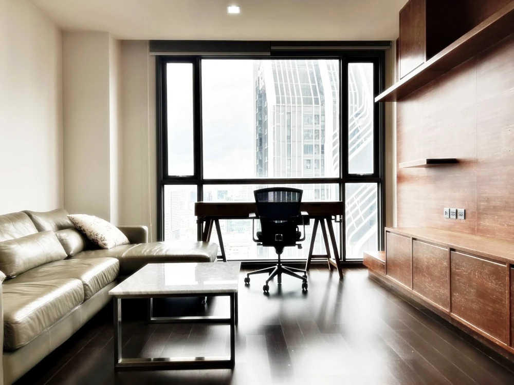 Condo for rent! The Line Ratchathewi, 26th floor, beautiful room with city views, very livable, fully furnished, ready to move in! Reserve now!!