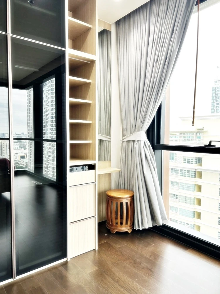 Condo for rent! The Line Ratchathewi, 26th floor, beautiful room with city views, very livable, fully furnished, ready to move in! Reserve now!!