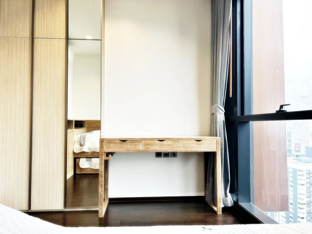 Condo for rent! The Line Ratchathewi, 26th floor, beautiful room with city views, very livable, fully furnished, ready to move in! Reserve now!!
