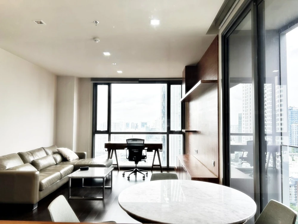 Condo for rent! The Line Ratchathewi, 26th floor, beautiful room with city views, very livable, fully furnished, ready to move in! Reserve now!!