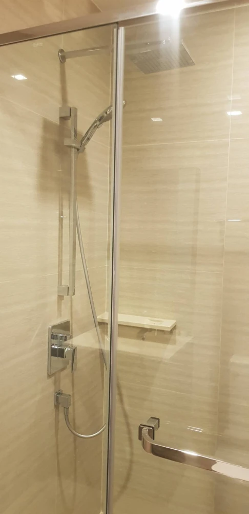 Condo for rent! The Line Asoke-Ratchada, 2nd floor, beautiful view, cool and quiet room, fully furnished, ready to move in! Reserve now!!