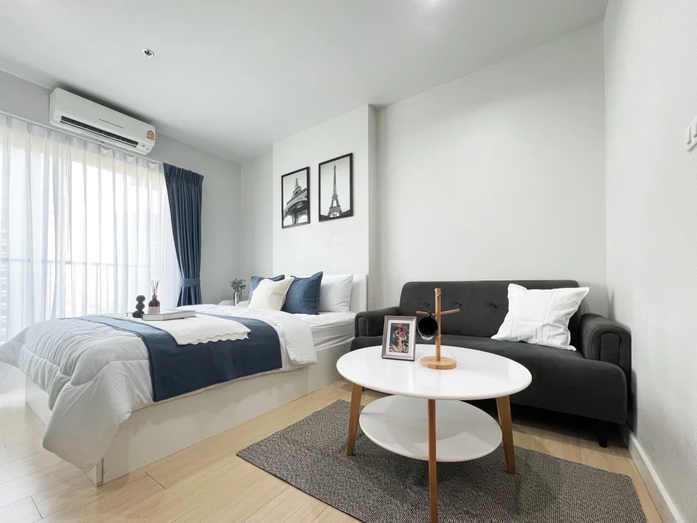 For rent!! Condo Metro Sky Wutthakat 19th floor, beautiful room, convenient to travel, bring your bags and move in!!