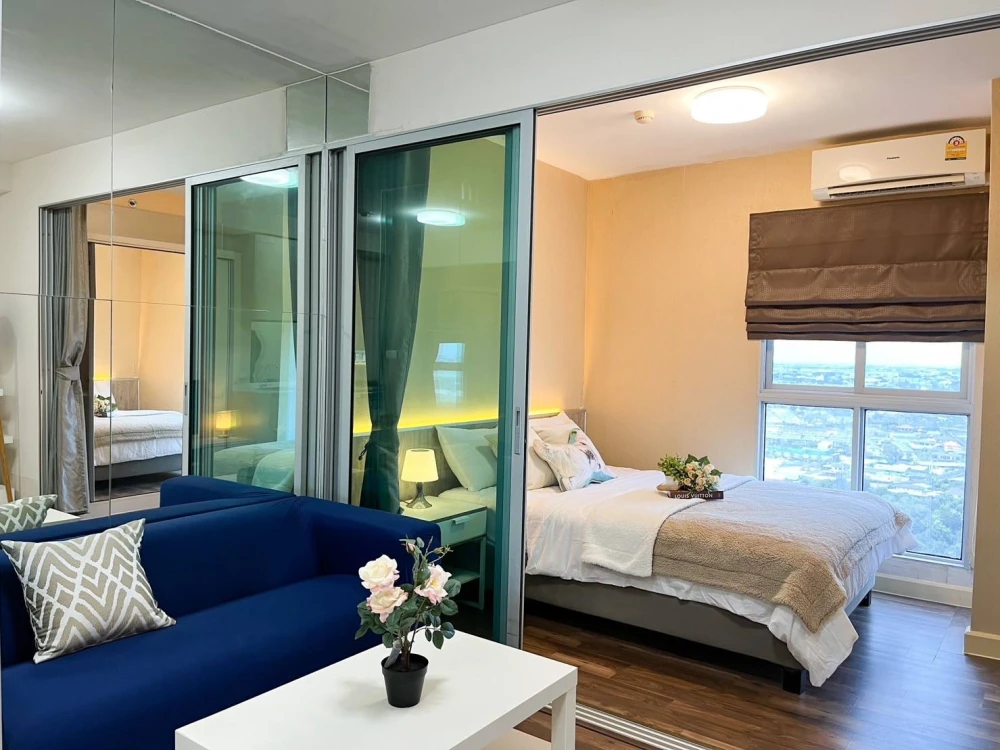 Condo for rent, A Space Me Bangna, separate rooms, perfectly divided zones, great value, you must hurry and reserve.