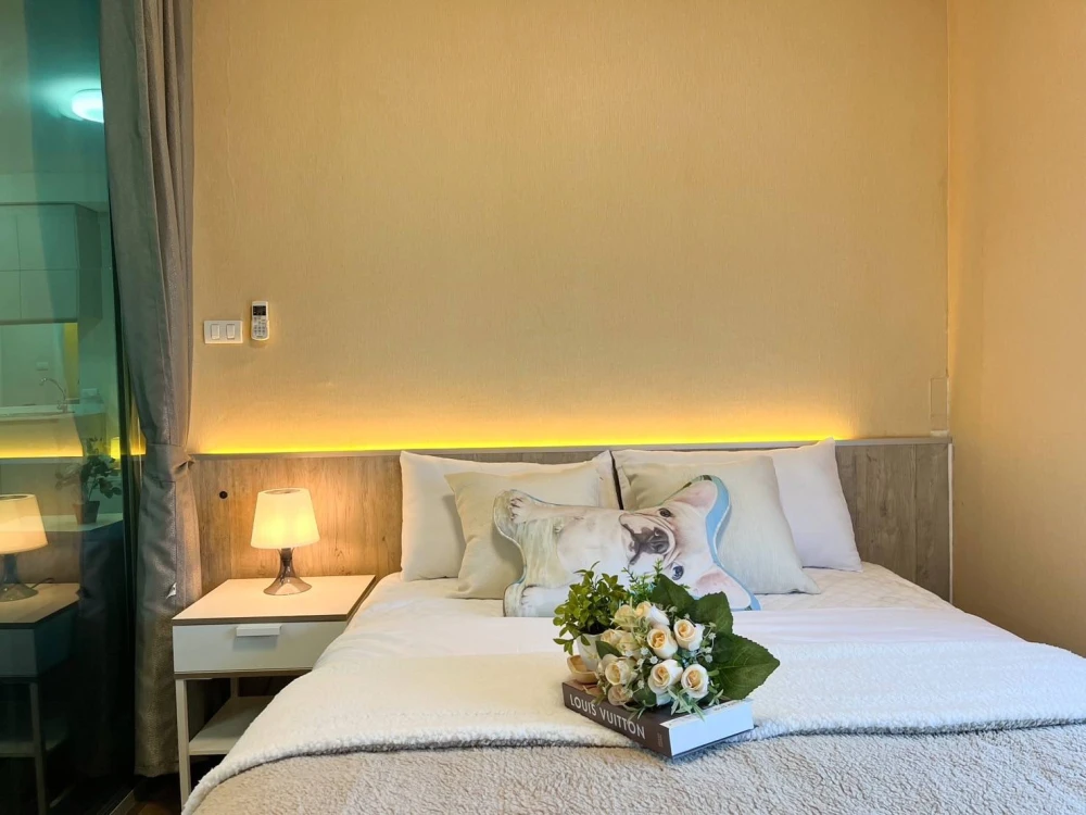Condo for rent, A Space Me Bangna, separate rooms, perfectly divided zones, great value, you must hurry and reserve.