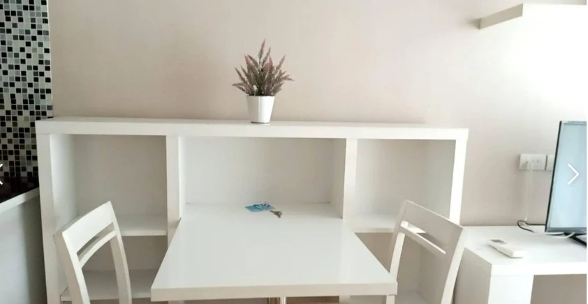 For rent!! Condo A Space Asoke-Ratchada, 10th floor, Building G, swimming pool view, fully furnished, ready to move in. Don't miss out!!