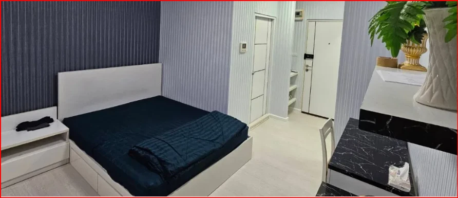 For rent!! Condo A Space Asoke-Ratchada, 12A floor, beautiful room, ready to move in, good price, hurry to book now!!