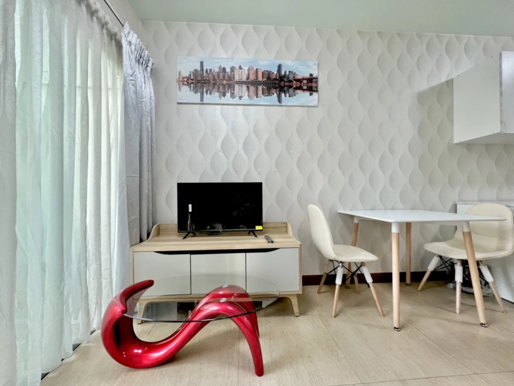 For rent!! Condo A Space Asoke-Ratchada, 4rd floor, Building A, beautiful room, convenient transportation, ready to move in, don't miss it!!