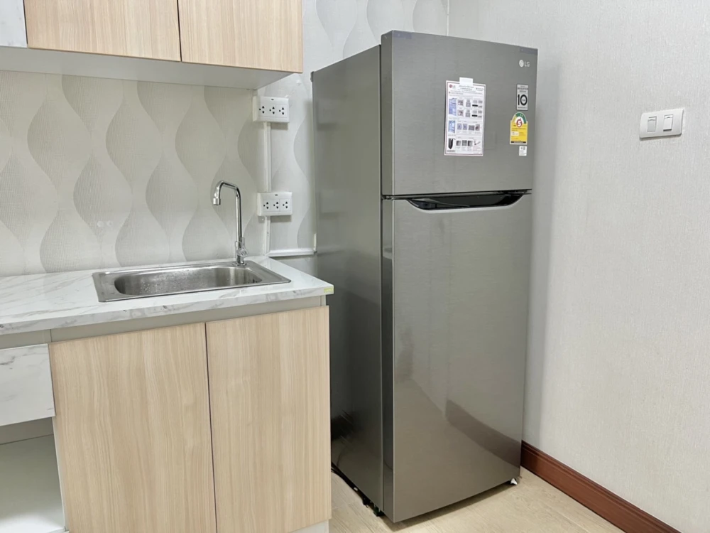 For rent!! Condo A Space Asoke-Ratchada, 4rd floor, Building A, beautiful room, convenient transportation, ready to move in, don't miss it!!