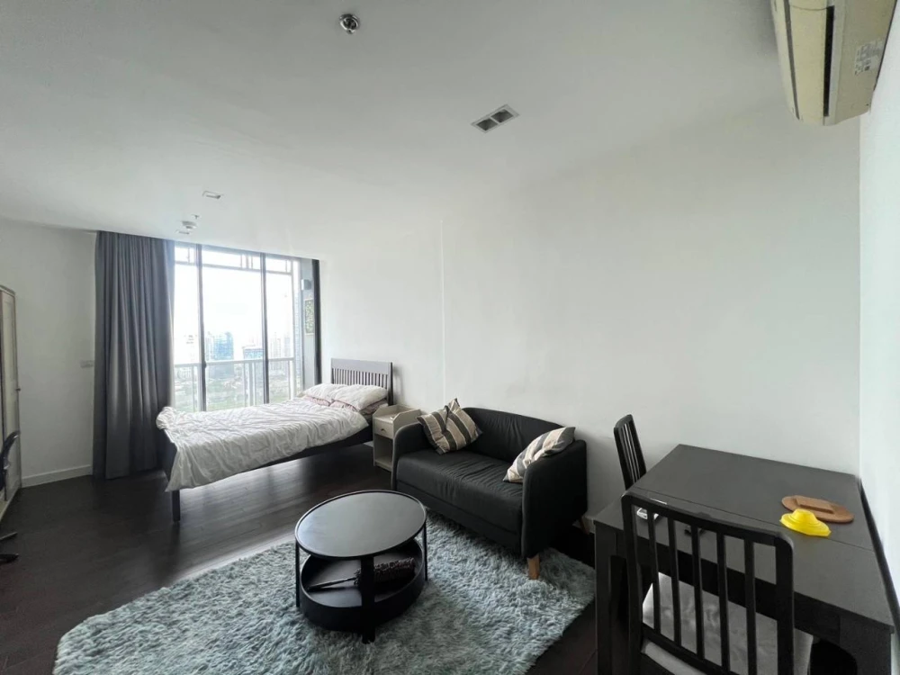 For rent!! Condo A Space ID Asoke-Ratchada, 25th floor, full facilities, ready to move in, hurry up and book now!!