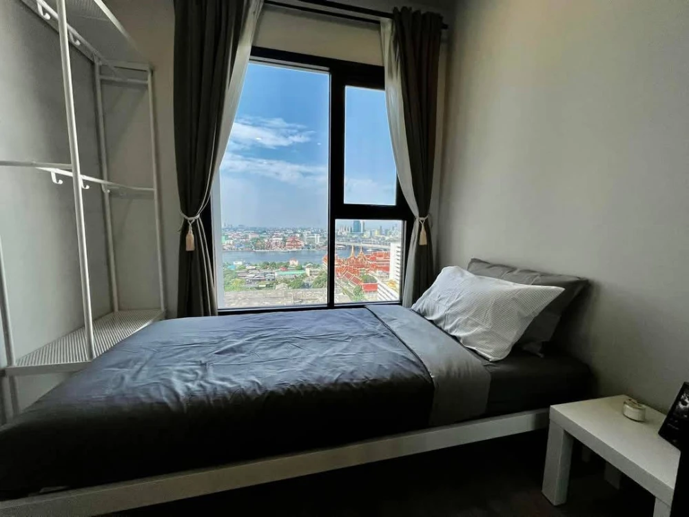 For rent!! Condo Chapter One Flow Bang Pho, 17th floor, river view, beautiful room, fully furnished, ready to move in, don't miss it!!