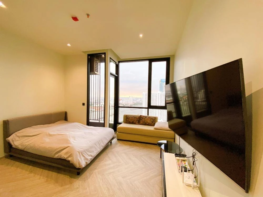 For rent!! Chapter Charoen Nakhon-Riverside Condo, 26th floor, Building B, beautiful room, fully furnished, ready to move in! Don't miss out!!
