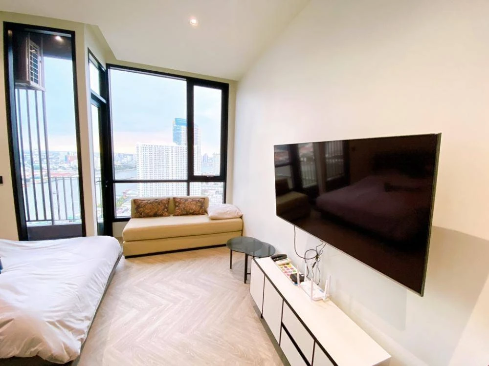 For rent!! Chapter Charoen Nakhon-Riverside Condo, 26th floor, Building B, beautiful room, fully furnished, ready to move in! Don't miss out!!