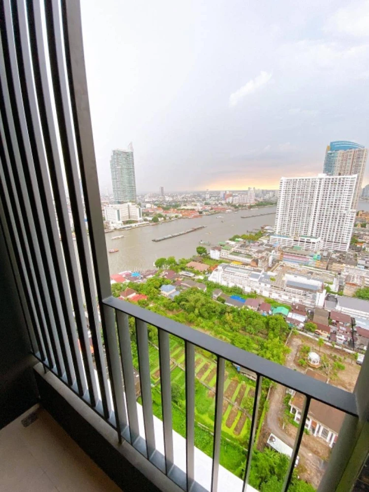 For rent!! Chapter Charoen Nakhon-Riverside Condo, 26th floor, Building B, beautiful room, fully furnished, ready to move in! Don't miss out!!