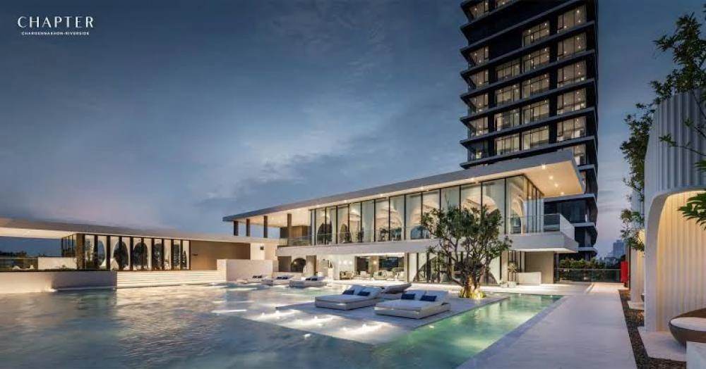 For rent!! Chapter Charoen Nakhon-Riverside Condo, 26th floor, Building B, beautiful room, fully furnished, ready to move in! Don't miss out!!