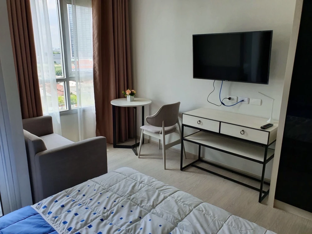 For rent!! Condo Chapter One Shine Bang Pho, 9th floor, Chao Phraya River view, fully furnished, just bring your bags and move in!!