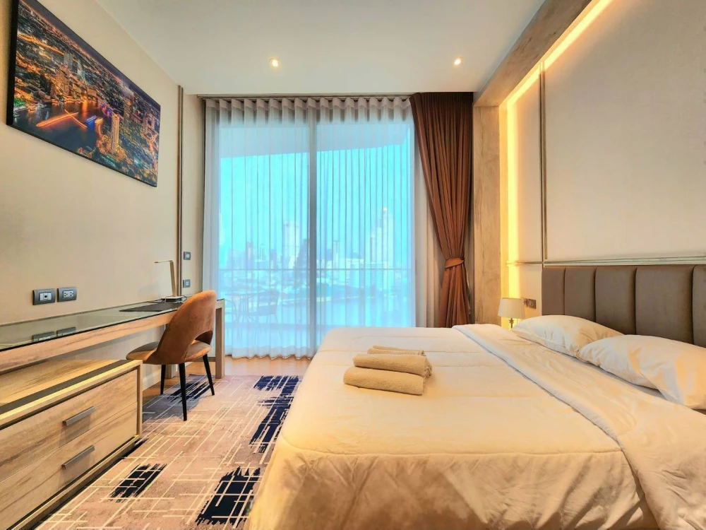 For rent!! Condo Magnolias Waterfront Residences (Icon Siam), spacious room, beautiful, decorated, ready to move in!!