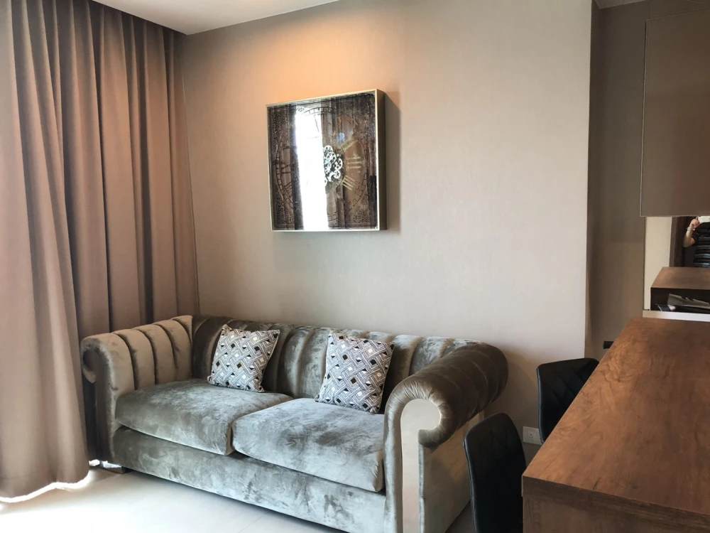 Condo for rent, Menam Residence, ready to move in, new room, fully furnished Carry your bag, ready to go, book now.