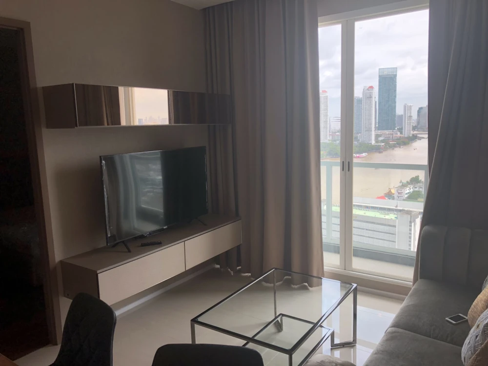 Condo for rent, Menam Residence, ready to move in, new room, fully furnished Carry your bag, ready to go, book now.