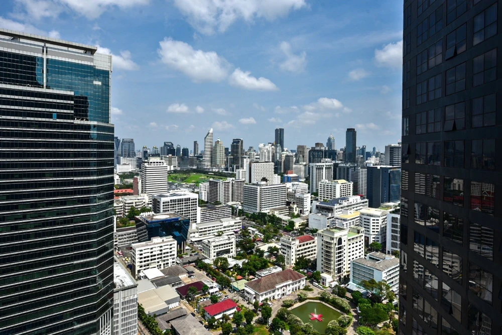 Condo for rent, Ashton Chula - Silom, high floor, beautiful view, privacy. Fully furnished and electrical appliances