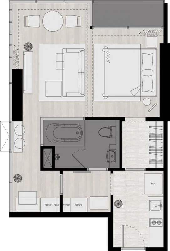 For rent!! Ashton Silom Condo, beautiful room, 44th floor, fully furnished, ready to move in. Don't wait! Reserve now!