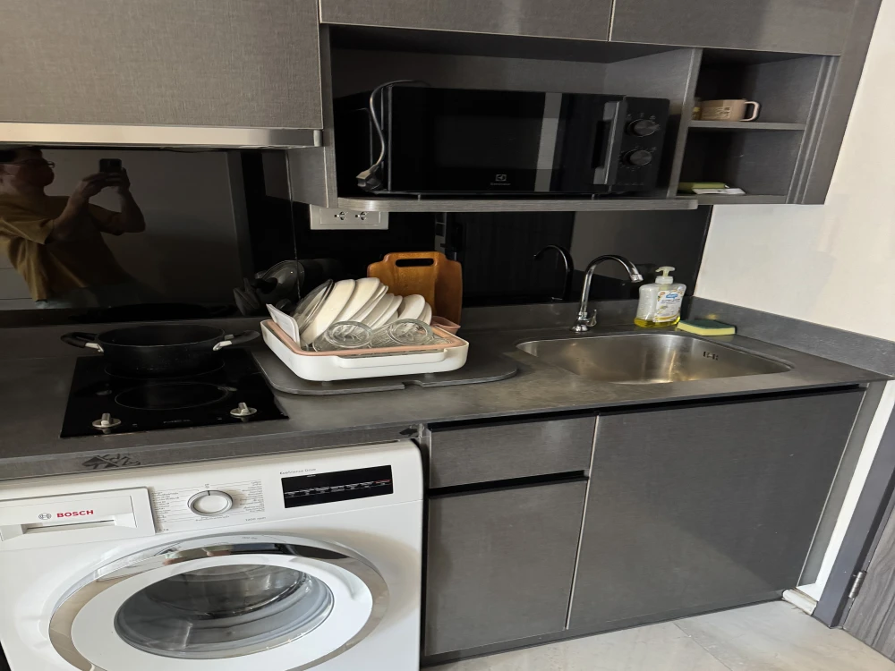 Condo for rent, Ashton Asoke, 1 bedroom, 1 bath, 15th floor, ready to move in, good location, near the train, urgently book !!