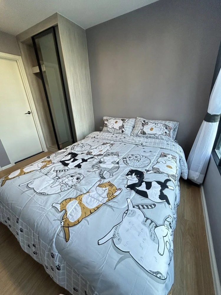 Condo for rent, Atmoz Canal Rangsit, One Bedroom Exclusive room, 2nd floor, outside view, ready to move in, hurry to move in.