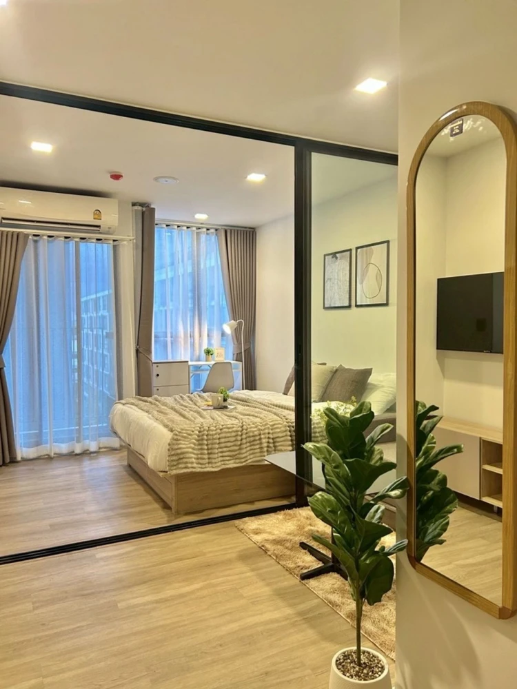 For rent!! Condo Atmoz Ratchada-Huai Khwang, 5th floor, Building C, beautiful room, ready to move in, good price, hurry to book now!!