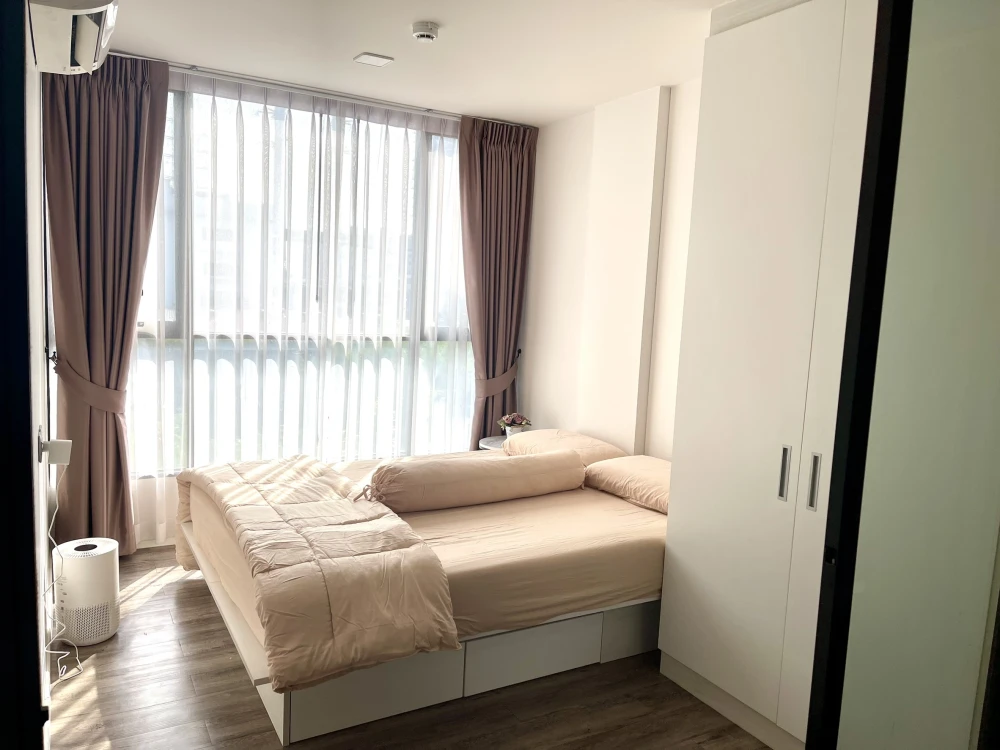 Condo for rent, Atmoz Chaengwattana, clearly separated rooms, comes with amenities, move in now!