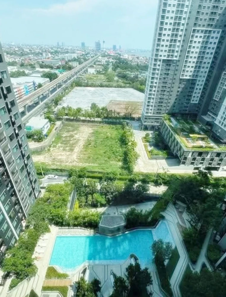 For rent!! Condo Aspire Erawan Prime, 12A floor, swimming pool view, fully furnished, just bring your bags and move in, don't miss out!!