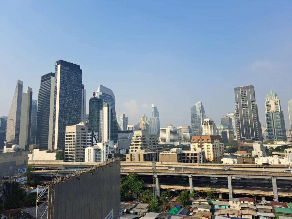 Condo for rent, Happy Park Ploenchit, 2 bedrooms, 1 bathroom, fully furnished, ready to move in, convenient to travel, hurry up