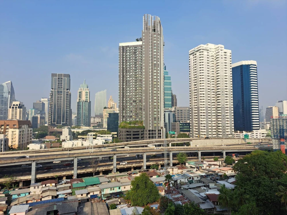 Condo for rent, Happy Park Ploenchit, 2 bedrooms, 1 bathroom, fully furnished, ready to move in, convenient to travel, hurry up
