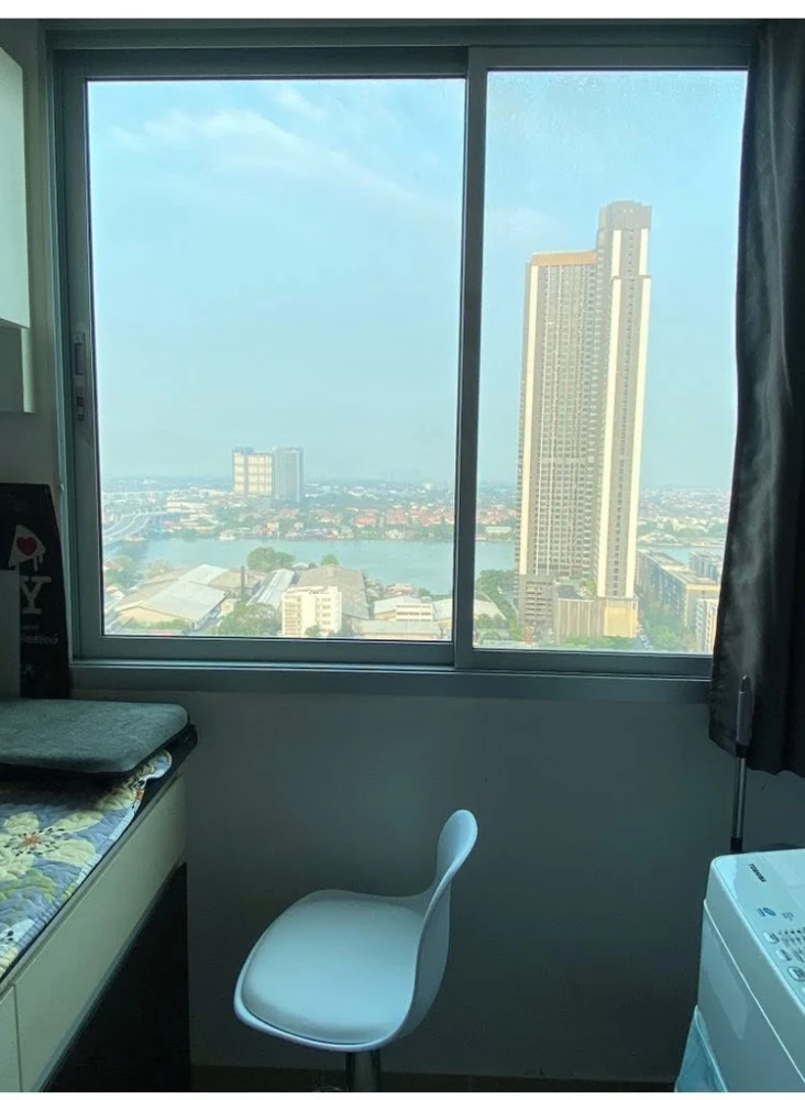 Condo for rent, Supalai City Resort project, Phra Nang Klao-Chao Phraya Station, ready to move in, Chao Phraya River view, book now before you miss ou
