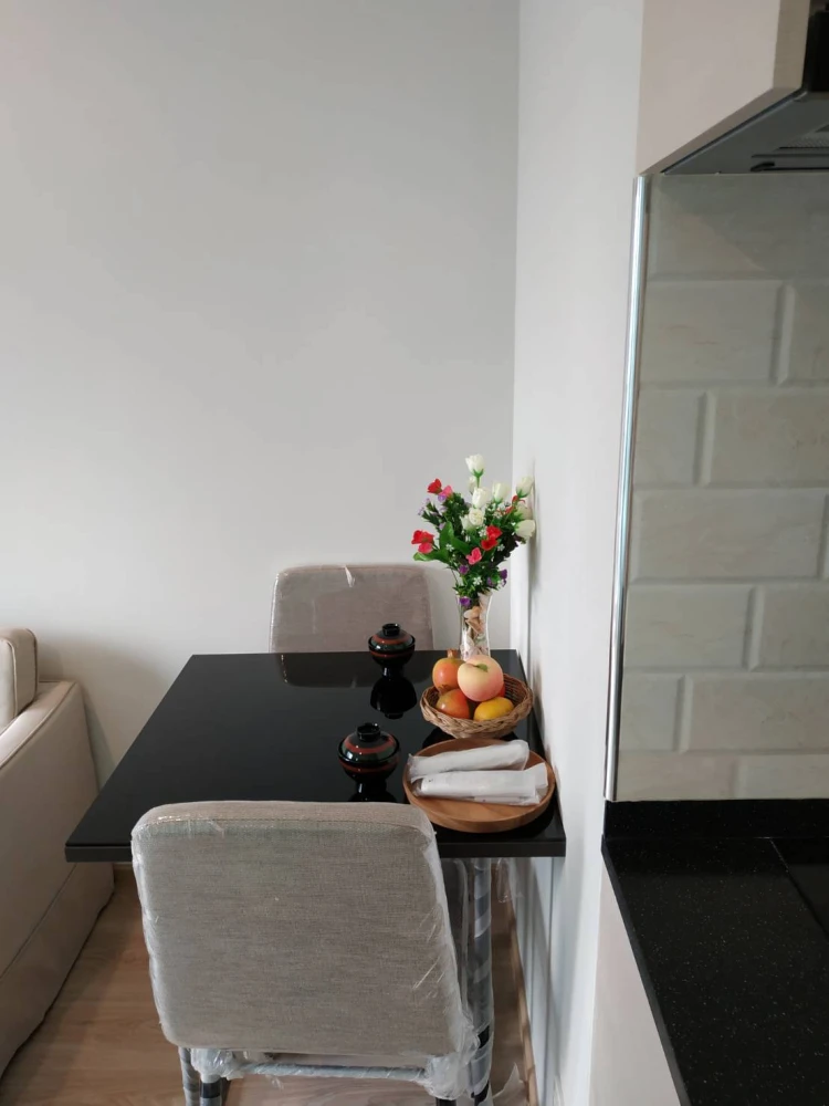 Condo for rent, Noble Revolve Ratchada 2, 26th floor, furnished, ready to move in, convenient to travel, friendly price, don't miss it!!