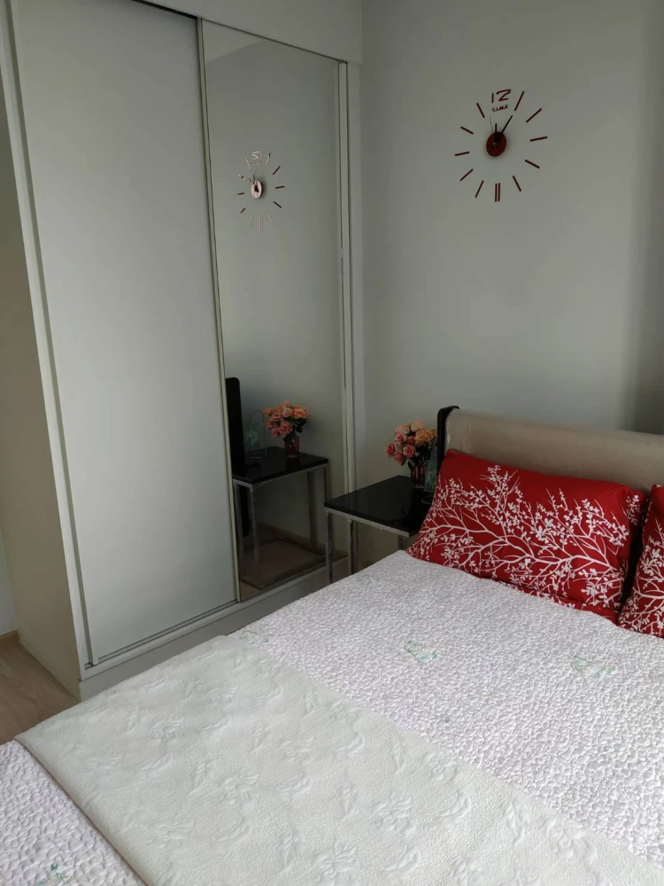 Condo for rent, Noble Revolve Ratchada 2, 26th floor, furnished, ready to move in, convenient to travel, friendly price, don't miss it!!