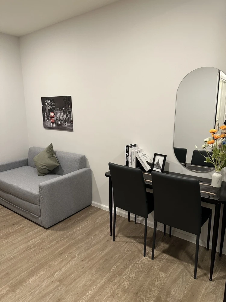 For rent!! Condo Modiz Sukhumvit 50, 9th floor, beautiful room, fully furnished, ready to move in. Reserve now!!