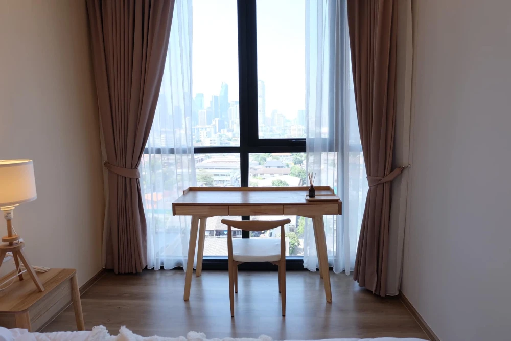 Condo for rent, Oka House Sukhumvit 36, city view room, nice decoration The atmosphere is super warm, don't miss it.