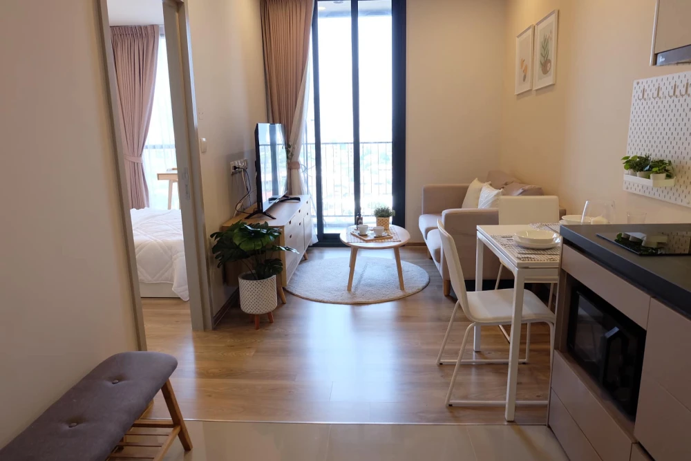 Condo for rent, Oka House Sukhumvit 36, city view room, nice decoration The atmosphere is super warm, don't miss it.