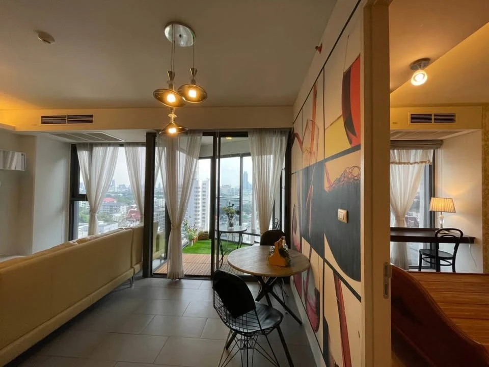For rent!! Condo Siamese Ratchakru, 2 bedrooms, fully furnished, ready to move in, don't miss it!!