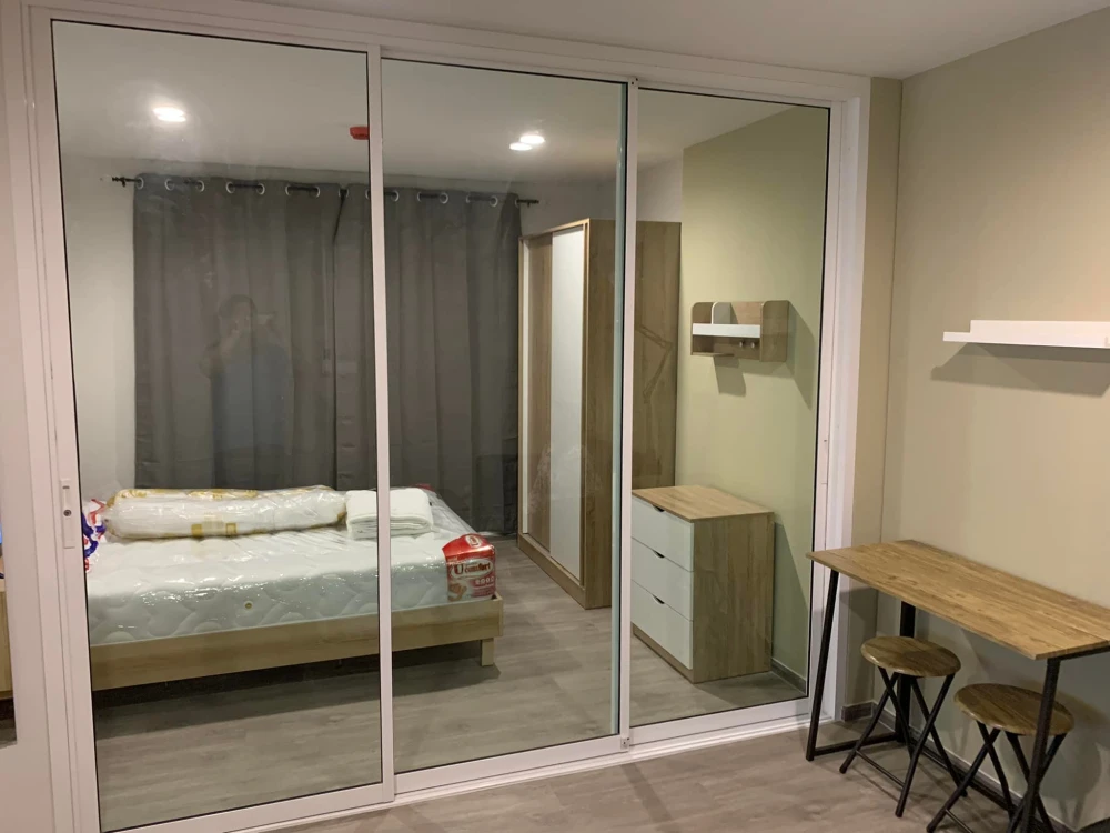 Condo for rent, Rye Talat Phlu, separate bedrooms, comfortable living, not cramped, affordable price, reserve now!
