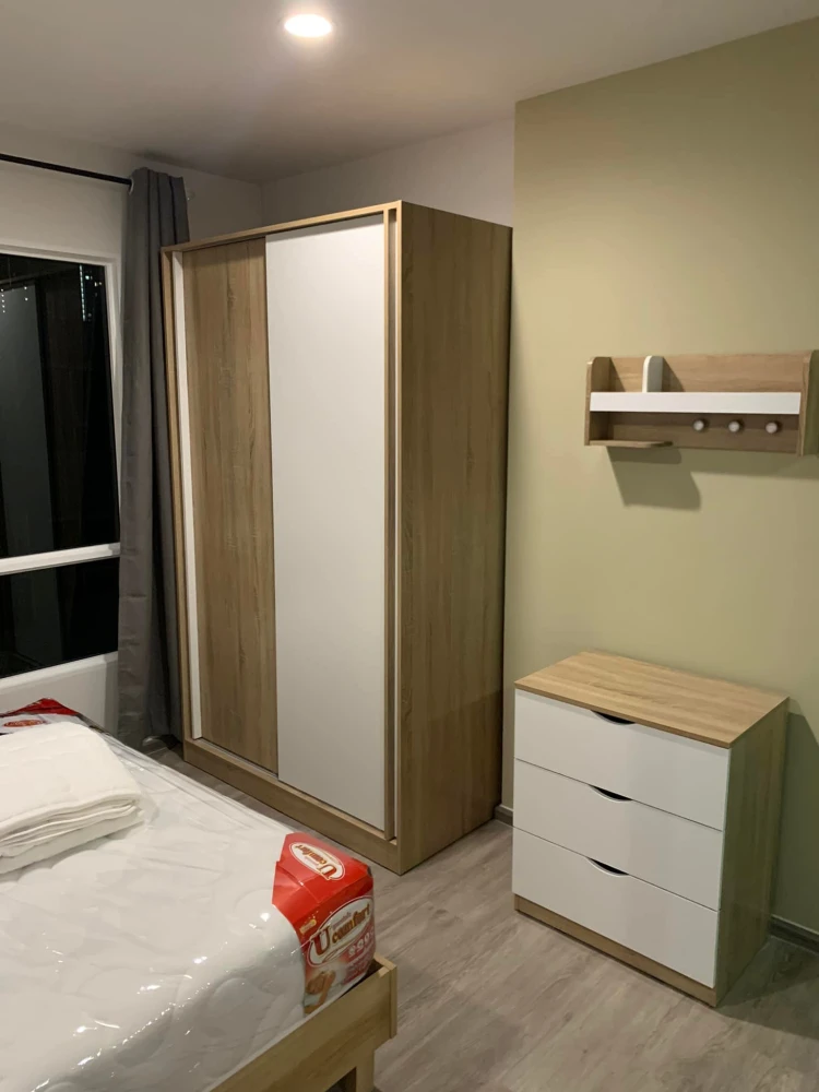 Condo for rent, Rye Talat Phlu, separate bedrooms, comfortable living, not cramped, affordable price, reserve now!