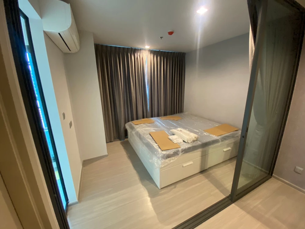Condo for rent, Life Ladprao, 2 bedrooms, 1 bathroom, very spacious room, 19th floor, high view, I tell you, you must not miss it.