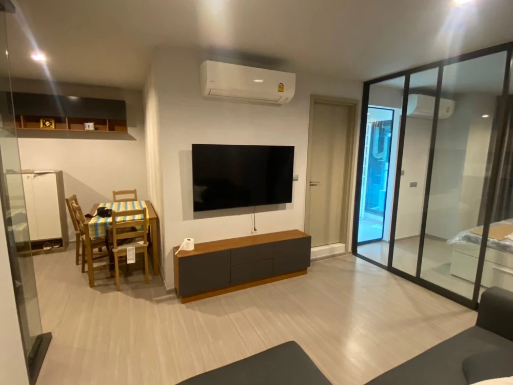 Condo for rent, Life Ladprao, 2 bedrooms, 1 bathroom, very spacious room, 19th floor, high view, I tell you, you must not miss it.