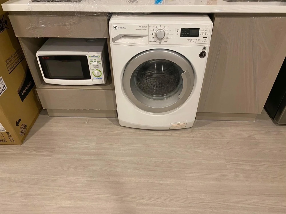Condo for rent, Life Lat Phrao, beautiful room, fully furnished, next to BTS Ha Yaek Lat Phrao Station.